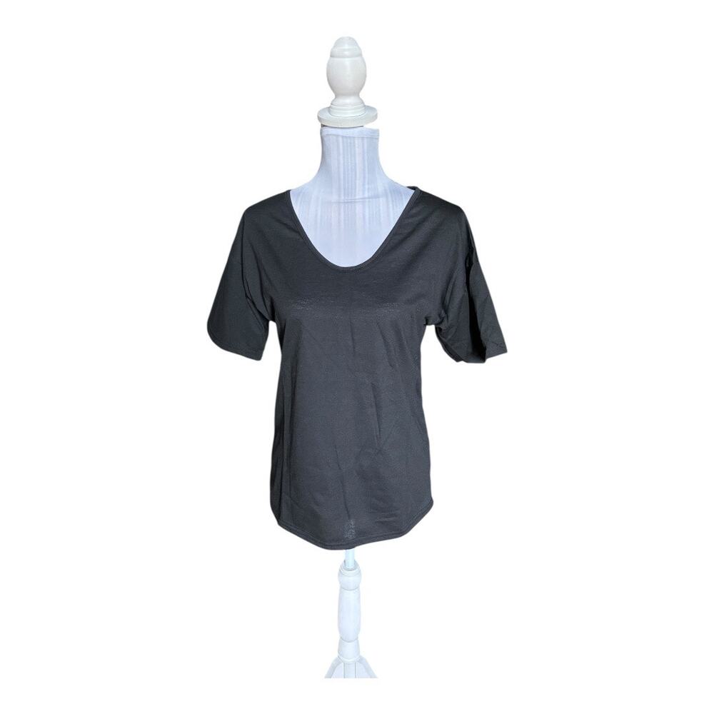Black V-Neck Tee Size S NWOT